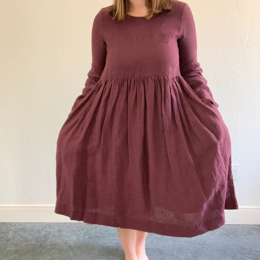 NWOT Son de Flor linen smock dress